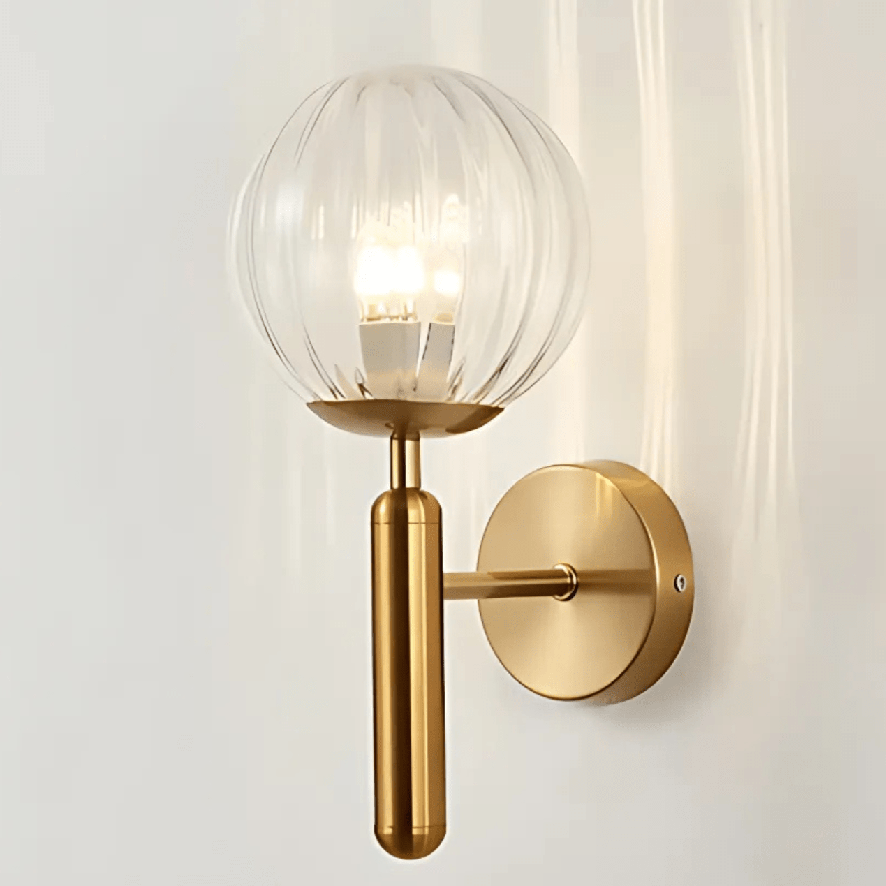 Bauer Brass Wall Light - Hestia + Co.