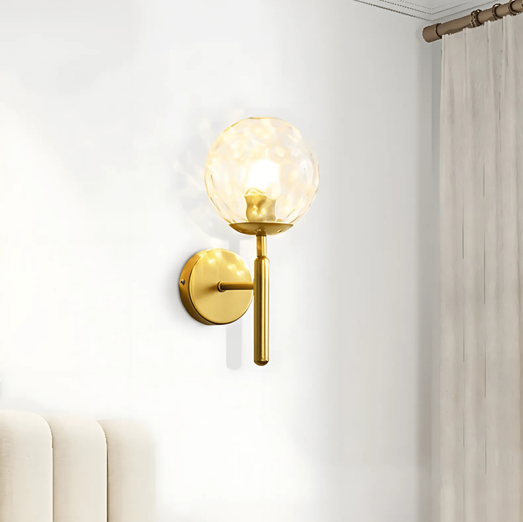 Bauer Brass Wall Light - Hestia + Co.