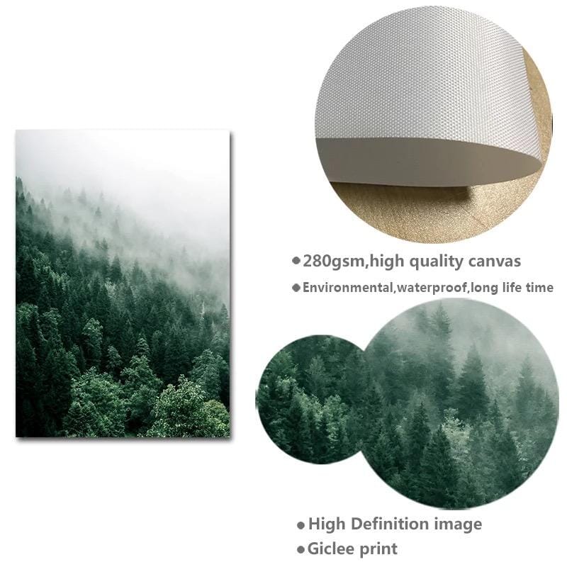 Foggy Forest Print - Hestia + Co.