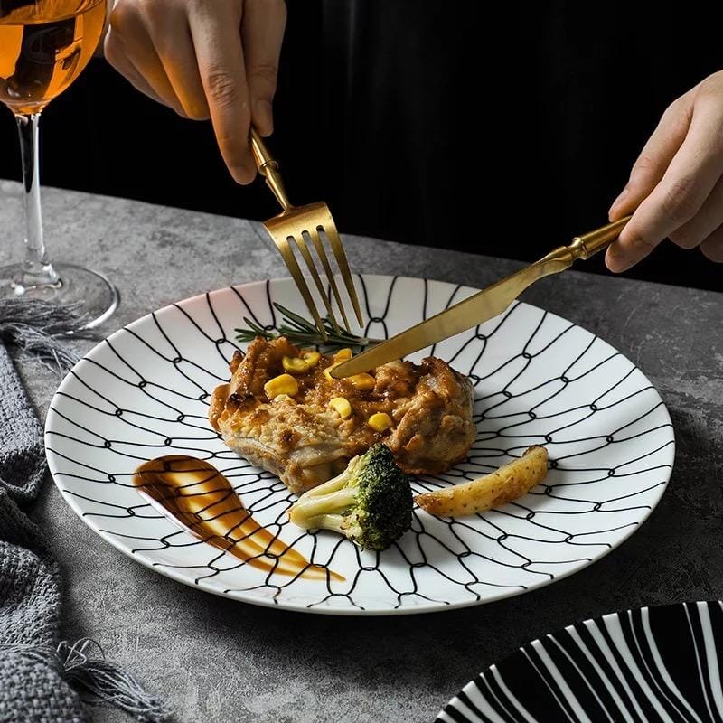 Geo Ceramic Plates - Hestia + Co.