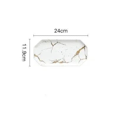 Marble Glaze Ceramic Party Tableware - Hestia + Co.