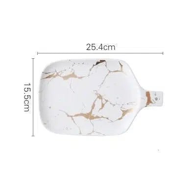 Marble Glaze Ceramic Party Tableware - Hestia + Co.