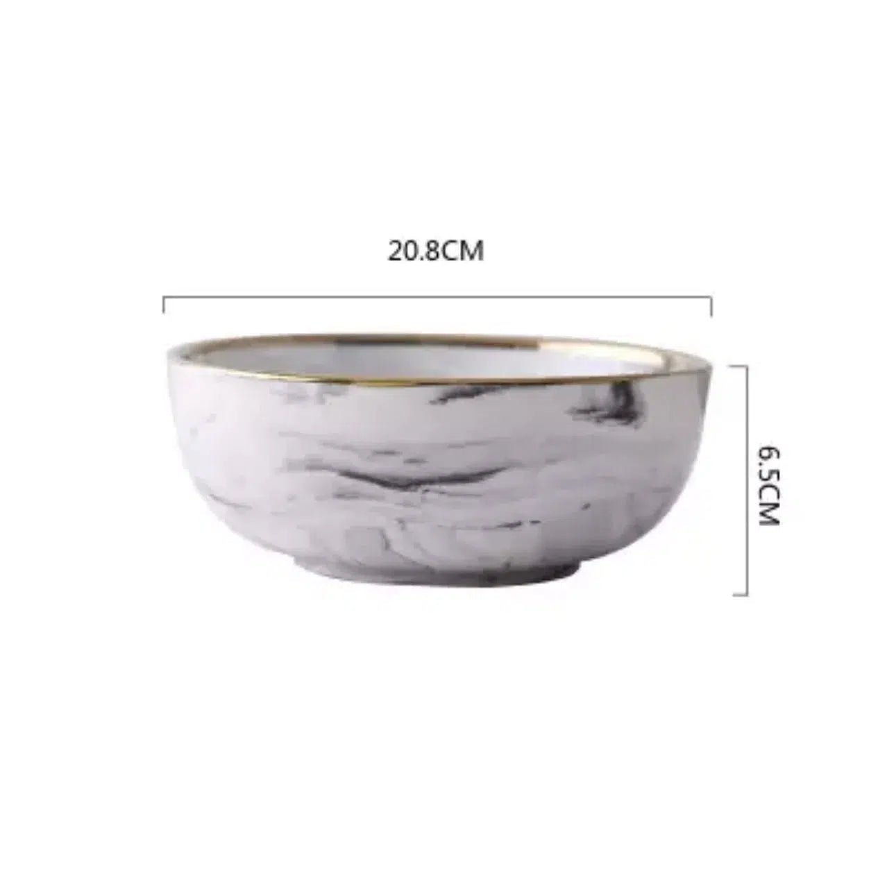 Marble Pattern Porcelain Plate Set - Hestia + Co.