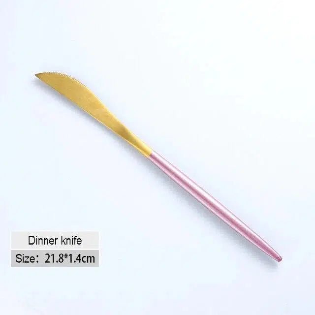 Pink + Gold Cutlery Set - Hestia + Co.