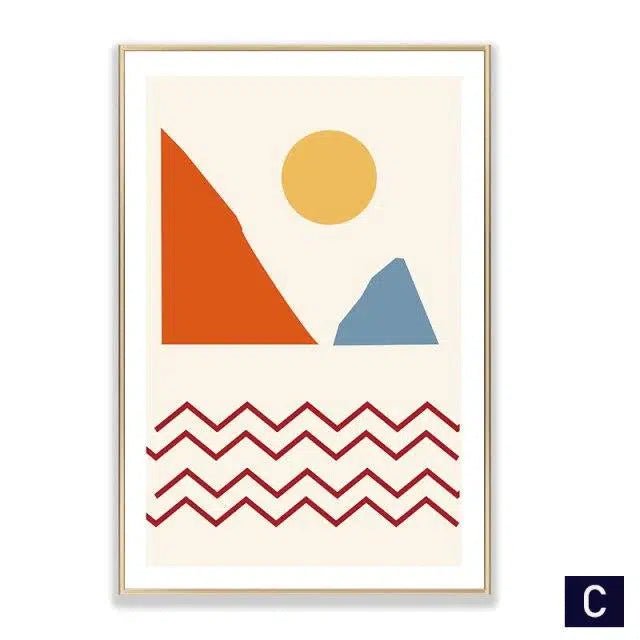 Scandinavian abstract Prints - Hestia + Co.