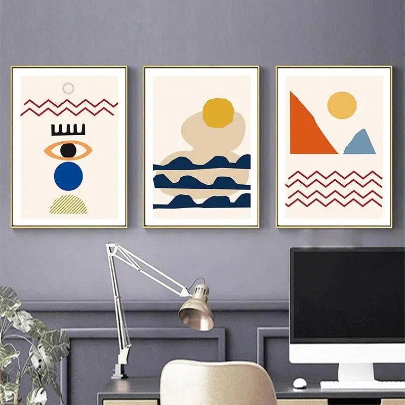 Scandinavian abstract Prints - Hestia + Co.