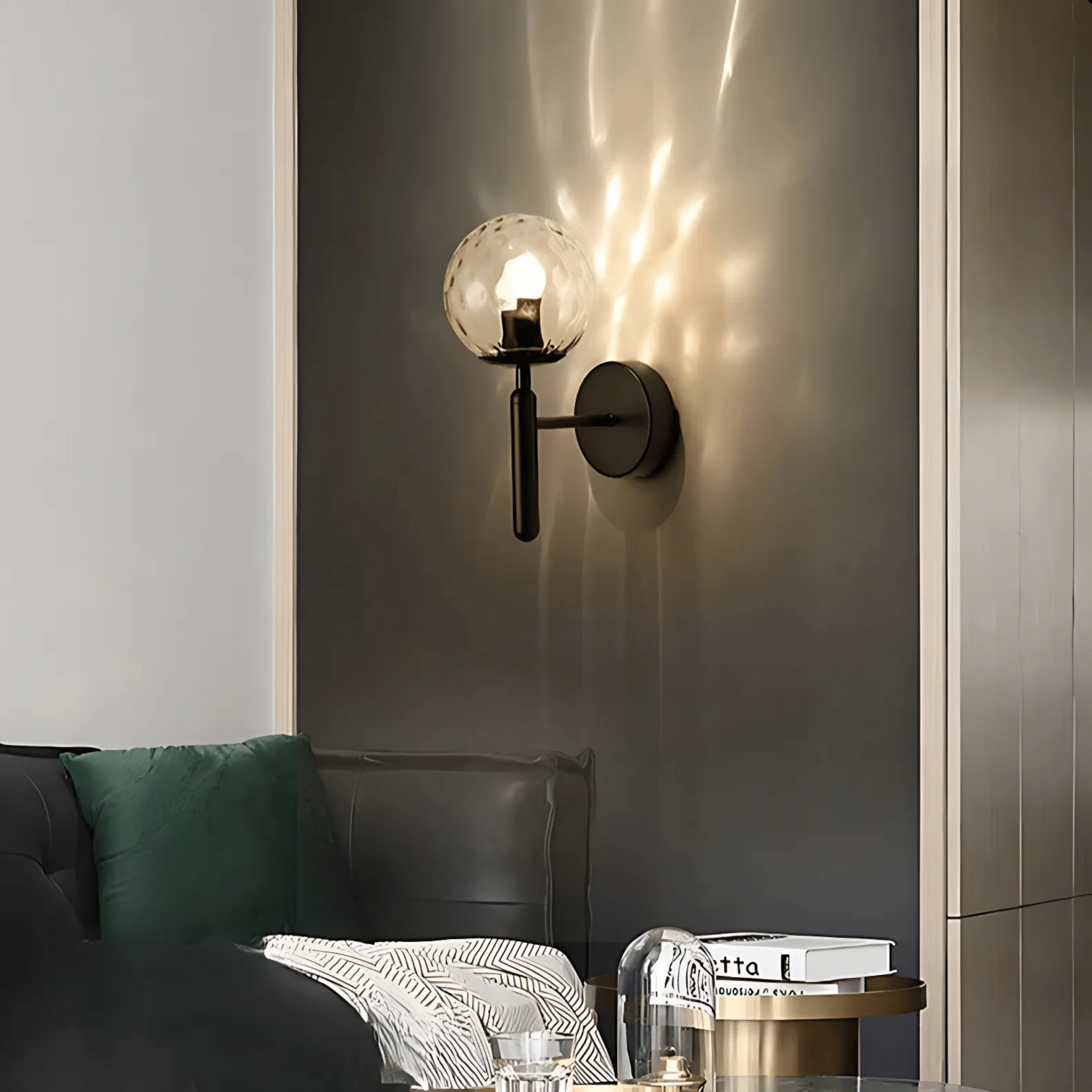 Bauer Black Wall Light - Hestia + Co.