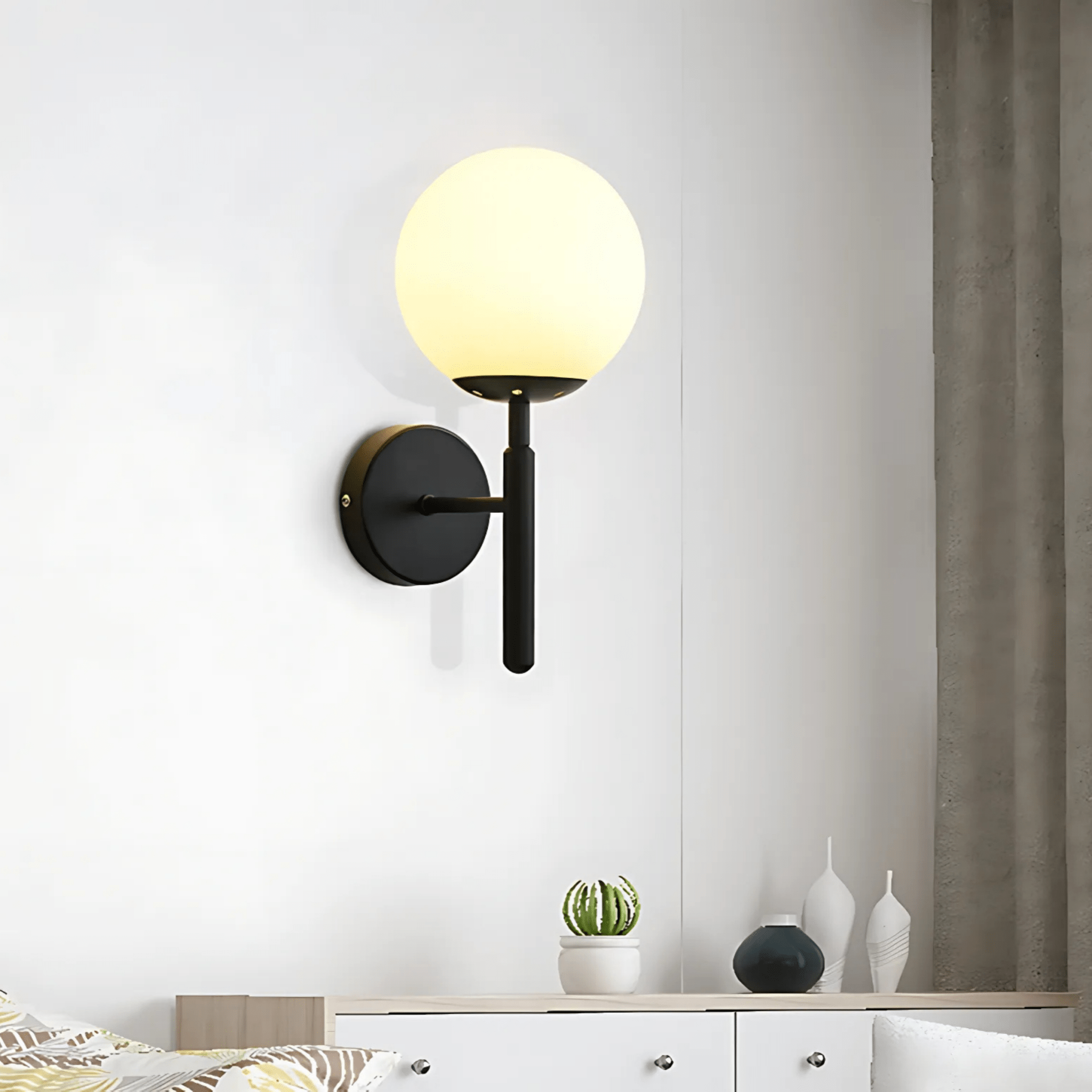 Bauer Black Wall Light - Hestia + Co.