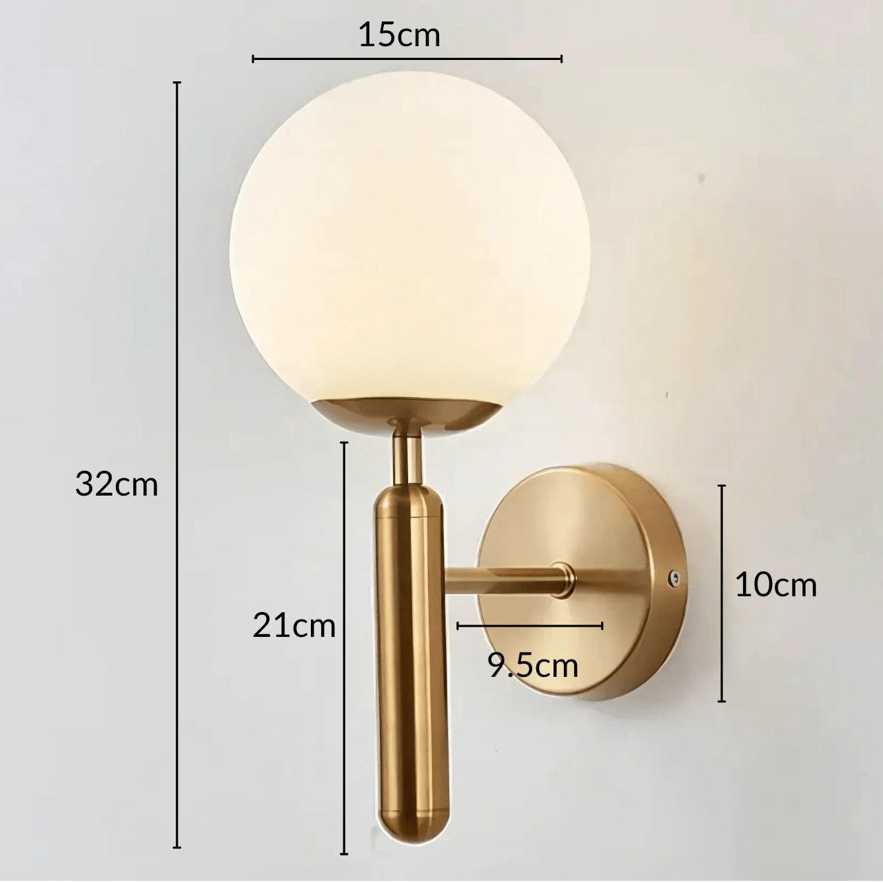 Bauer Brass Wall Light - Hestia + Co.