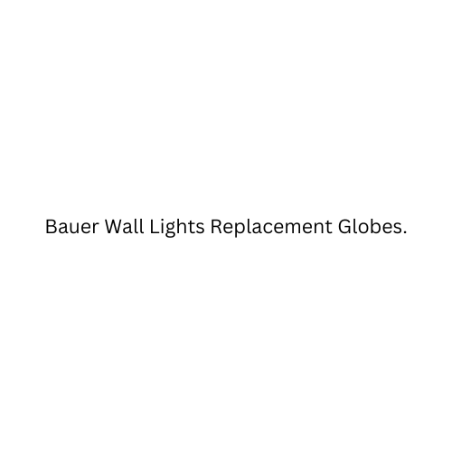 Bauer Wall Lights Replacement Globes - Hestia + Co.