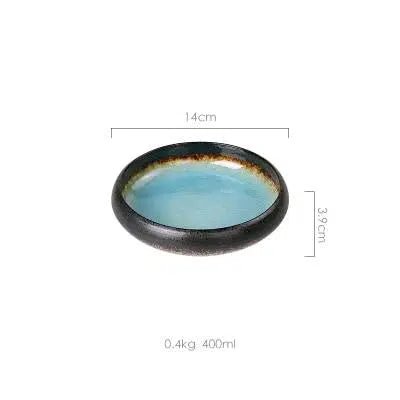 Japanese Glaze Ceramic Plates - Hestia + Co.