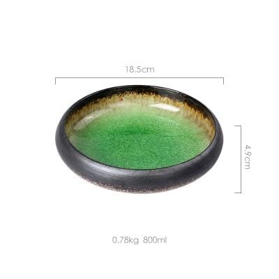 Japanese Glaze Ceramic Plates - Hestia + Co.