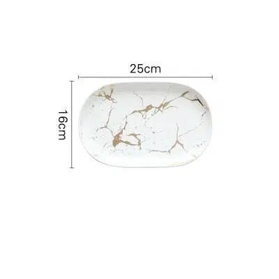 Marble Glaze Ceramic Party Tableware - Hestia + Co.