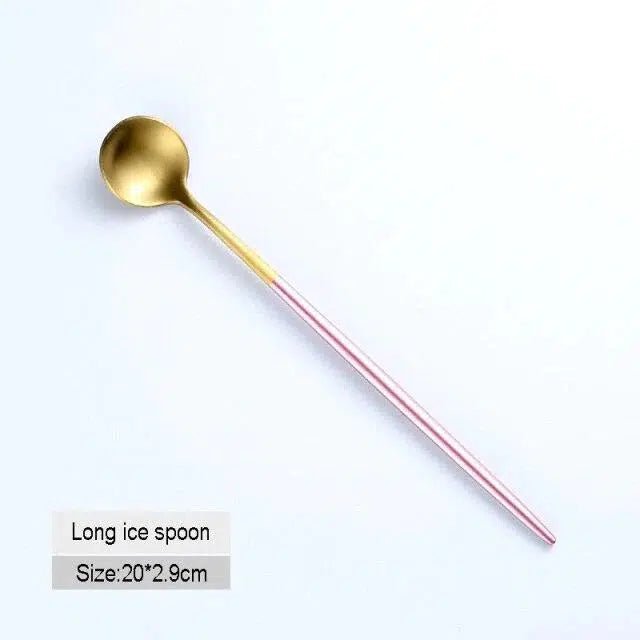 Pink + Gold Cutlery Set - Hestia + Co.