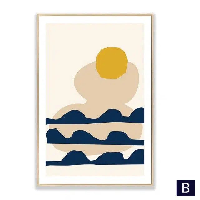 Scandinavian abstract Prints - Hestia + Co.