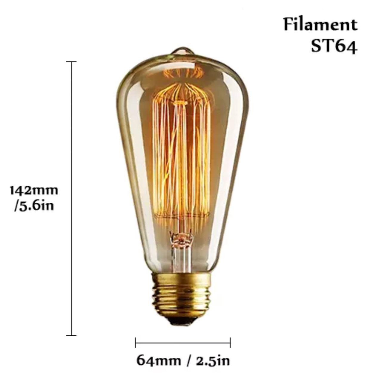 Vintage E27 Filament Light Bulbs - Hestia + Co.