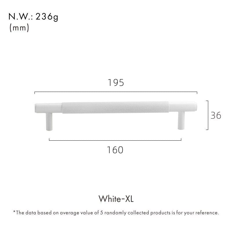 White Intake Handle - Hestia + Co.