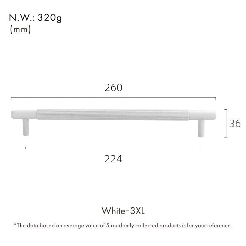 White Intake Handle - Hestia + Co.